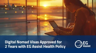 Digital Nomad Visas Approved for 2 Years with EG Assist Health Policy
