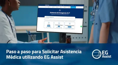 Paso a paso para solicitar asistencia médica usando EG Assist